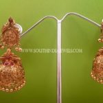 Simple Gold Antique Coin Jhumka