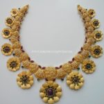 Gold Designer Floral Choker