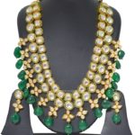 Gold Plated Kundan Necklace Set with Price