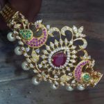 Gold Plated Stone Arm Band With Price