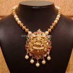 Light Weight Pachi Necklace With Lakshmi Pendant