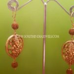 Gold Hoop Temple Earrings