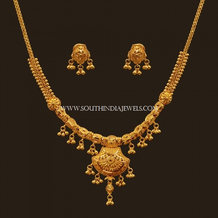 Latest Gold Necklace Set Designs With Price ~ South India ...