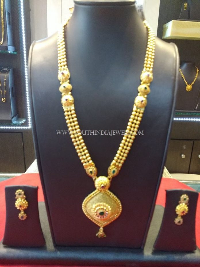 kalyan jewellers gold haram designs