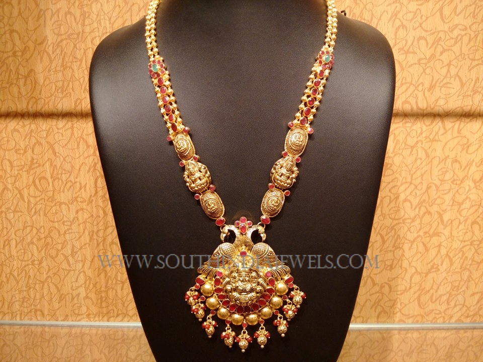 Antique Gold Ruby Haram From Naj