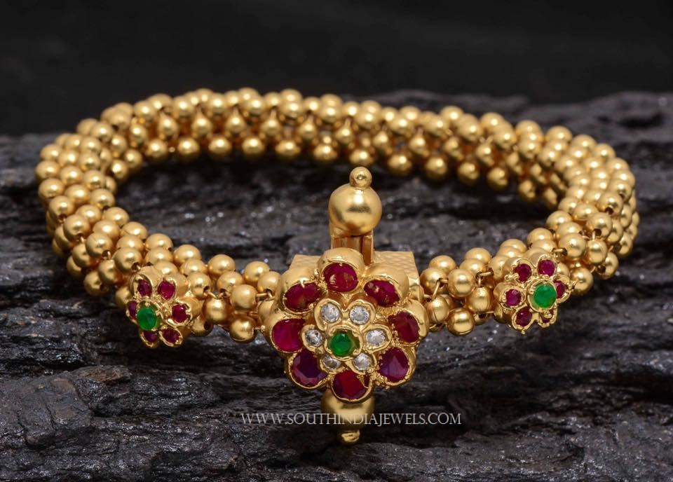 Gold Beads Bracelet from Aatman