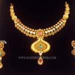 Gold Necklace Set From K.N Jewellers