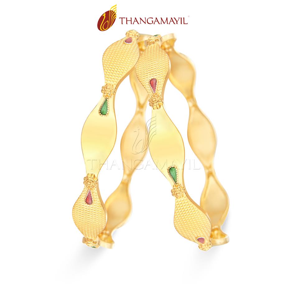 22K Daily Wear Bangle From Thangamayil Jewellery