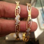 Daily Wear Simple Gold Rhodium Bangles
