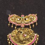 Gold Antique Pendant For Long Harams