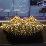 Gold Temple Vadanam and Armlet Set