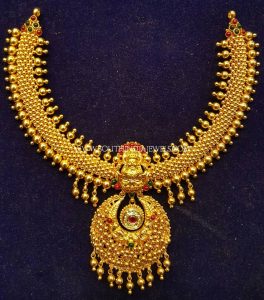 New Antique Necklace Model From S.K Jewels - South India Jewels