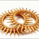 Traditional Gold Spike Bangle Design