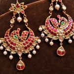 Beautiful Gold Antique Ruby Earrings