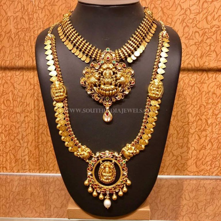 Gold Bridal Temple Jewellery Set