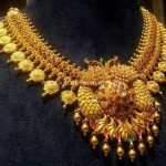 Gold Antique Peacock Necklace From CMR Jewels