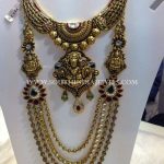 Gold Nakshi Bridal Jewellery Necklace and Haram