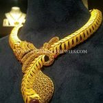 Gold Matt Finish Designer Necklace From CMR Jewels