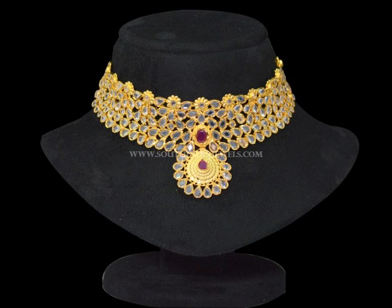 Gold Plated Bridal Necklace From Sri Fine Jewellery