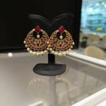Gold Ruby Chandbali From Sri Ganapathi Jewellers