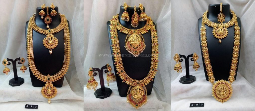 bridal temple jewelry set