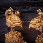 Antique Peacock Jhumka From Kushal Fashion Jewellery