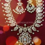 Diamond Peacock Necklace Set