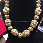 Gold Antique Nakshi Ball Necklace