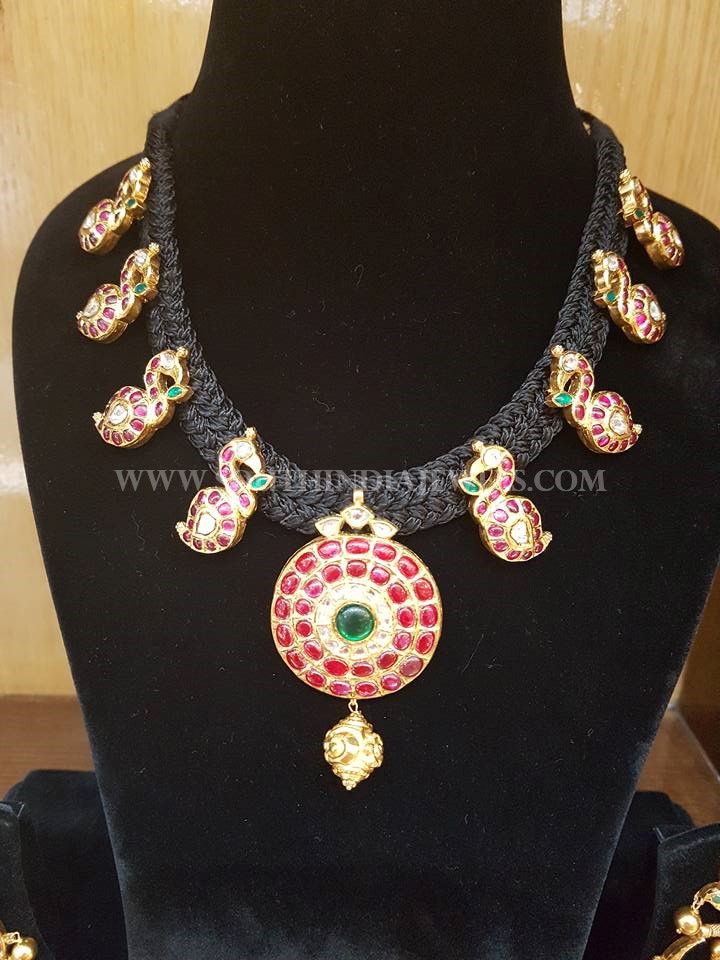 Gold Kundan Dori Necklace