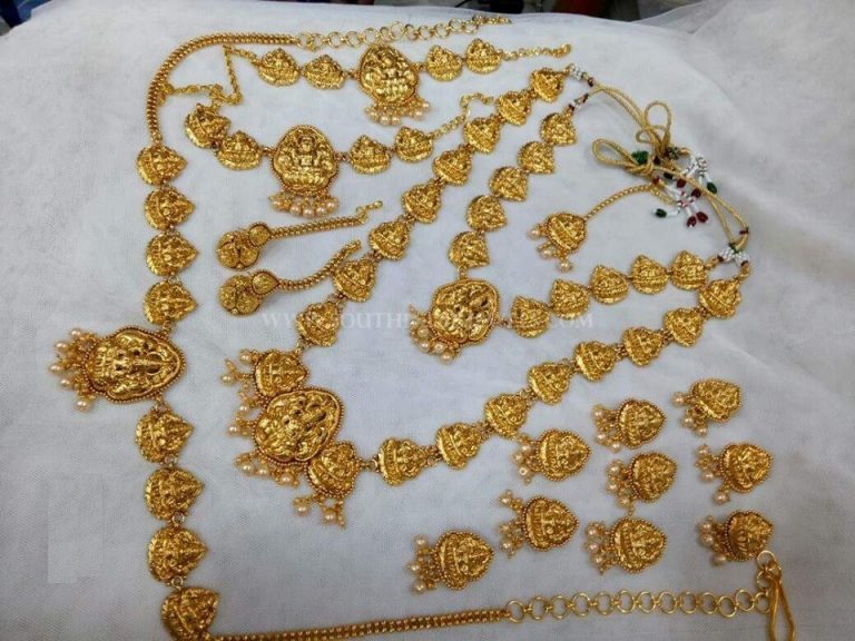 Gold Plated Nakshi Bridal Jewellery