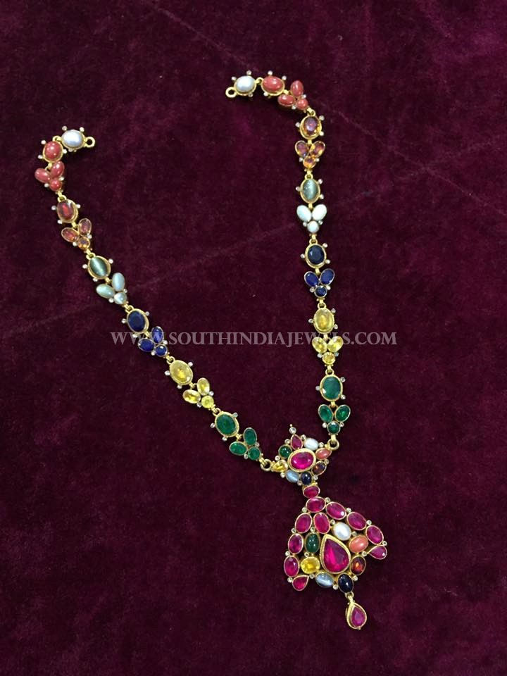Navarathna Gold Necklace From Big Shop 