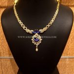 Light Weight Gold CZ Stone Necklace From NAJ