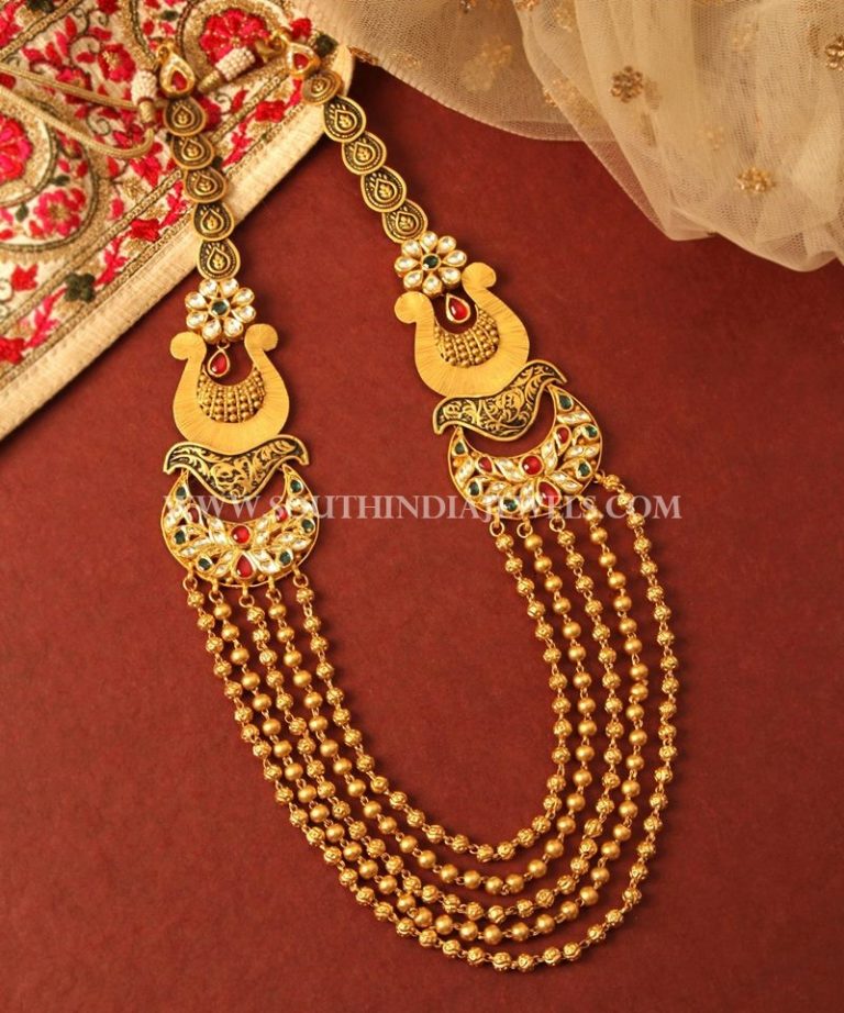Multilayer Ball Haram From Manubhai Jewellers
