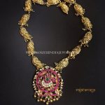 Gold Plated Antique Peacock Necklace