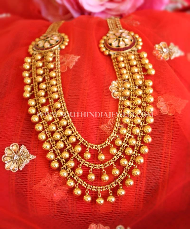 Long Bridal Necklace From Manubhai Jewellers