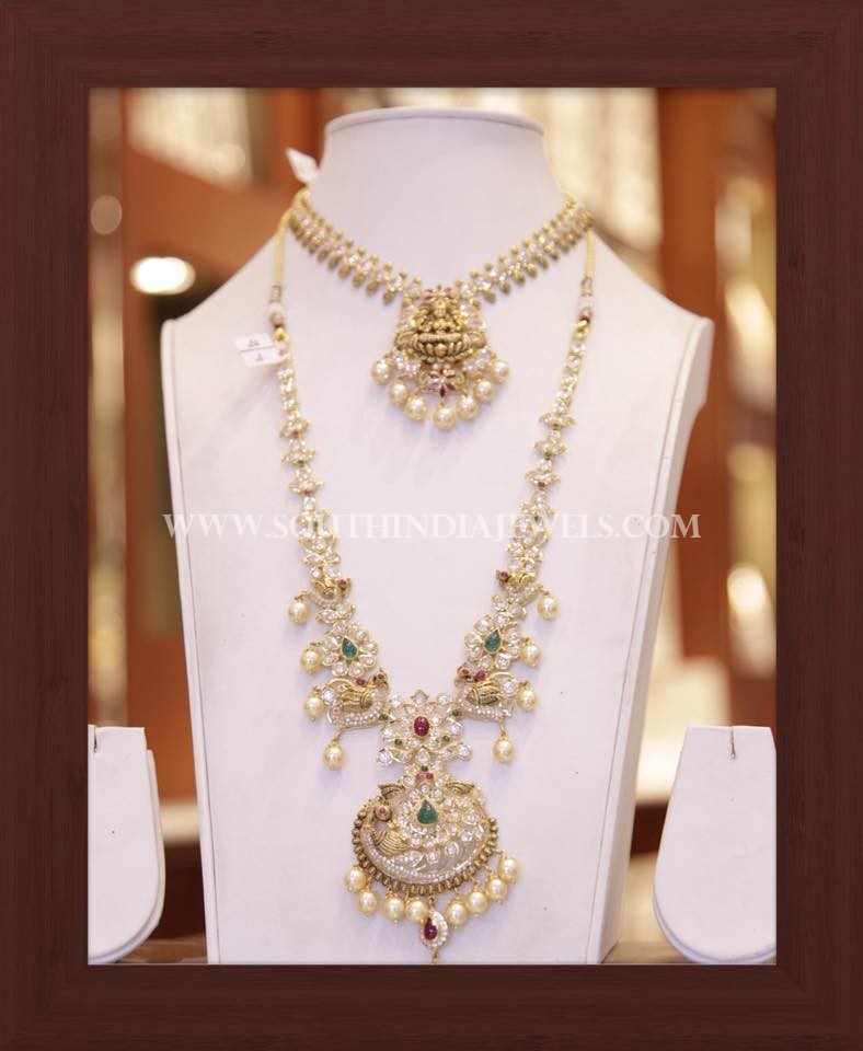 Gold Bridal Necklace Set From Dinesh Jewellers