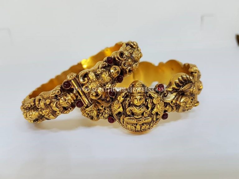 Gold Temple Bangles From Kothari Jewellery