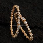 Single Line Diamond Bangle From Aabushan Jewellery