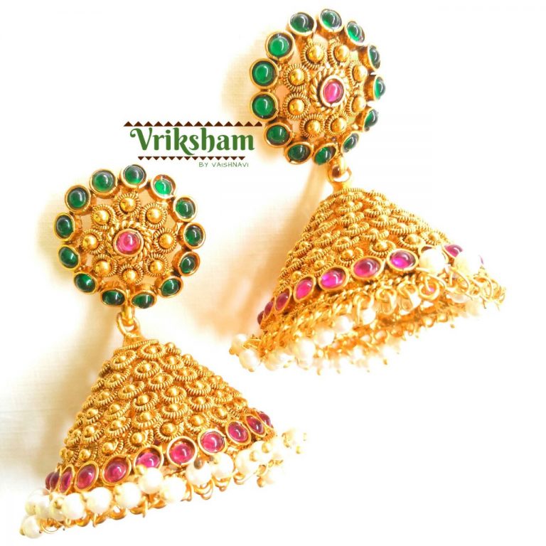 Antique Jhumka From Vriksham