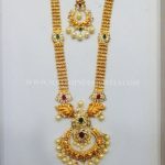 Gold Pachi Haram Design From Nakoda Jewellery