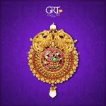Latest Gold Antique Pendant Model From GRT Jewellers