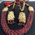Gold Plated Silver Antique Necklace Set