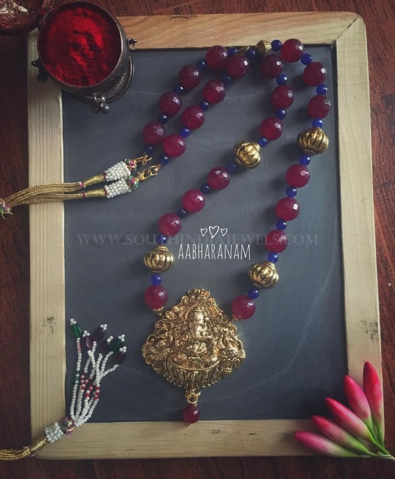 Temple Necklace From Abharanam