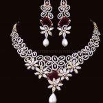 Designer Diamond Necklace Set From Lakshmi Jewellers
