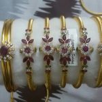 Gold Ruby Bangle Collections