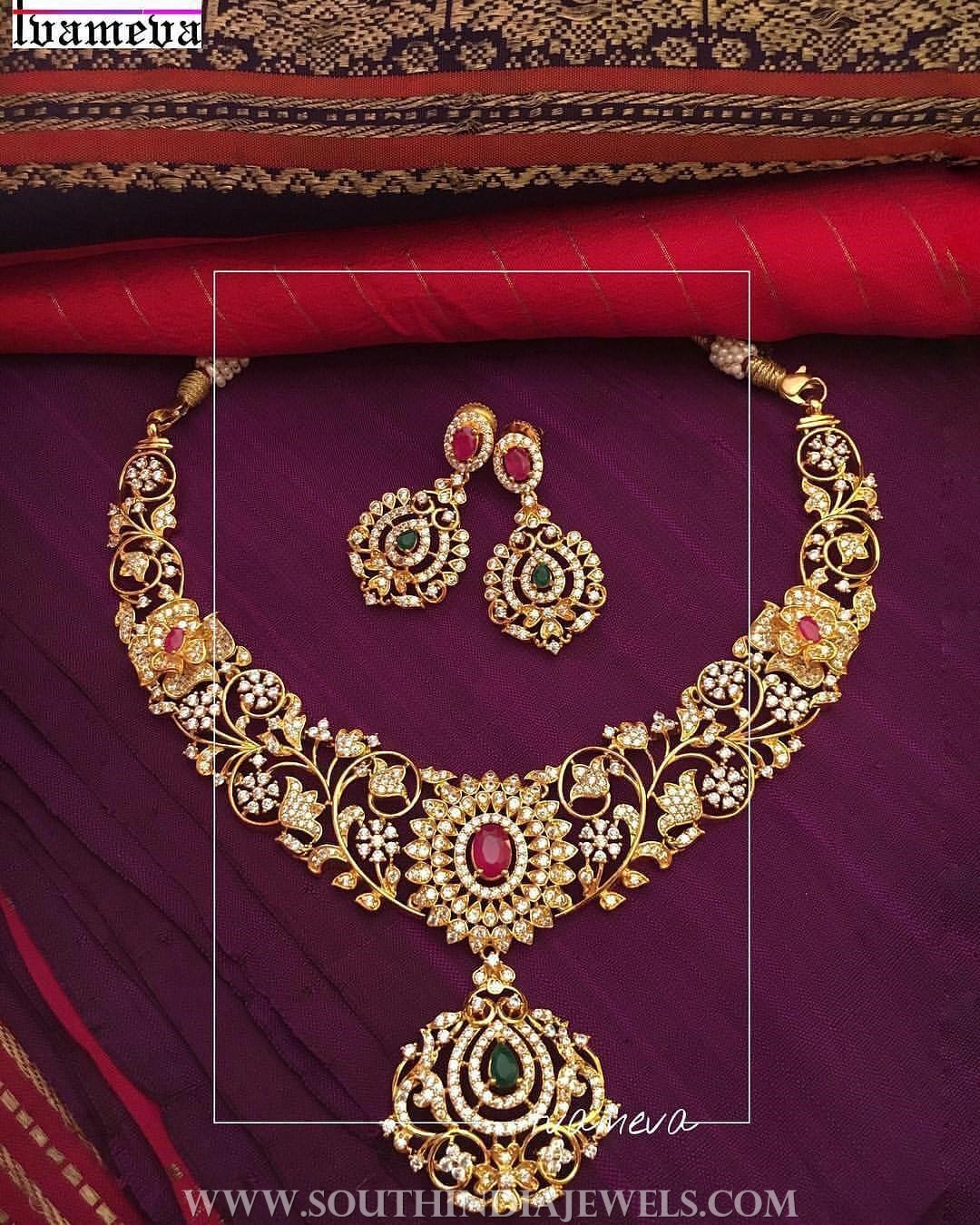 Gold Plated Traditional Necklace From Tvmeva