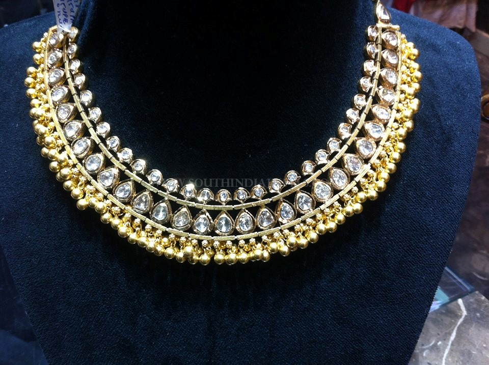 Gold Choker Necklace From Tirupati Jewellers