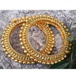 Gold Plated Kada Bangle From Orne Jewels