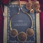 Traditional Kemp Necklace Set From Abharanam