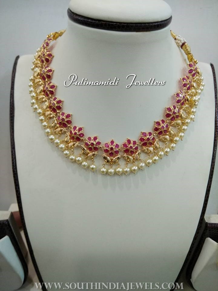 20 Grams Gold Necklace From Pulimamidi Jewellers